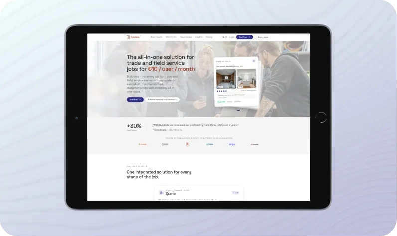 Buildbite interface
