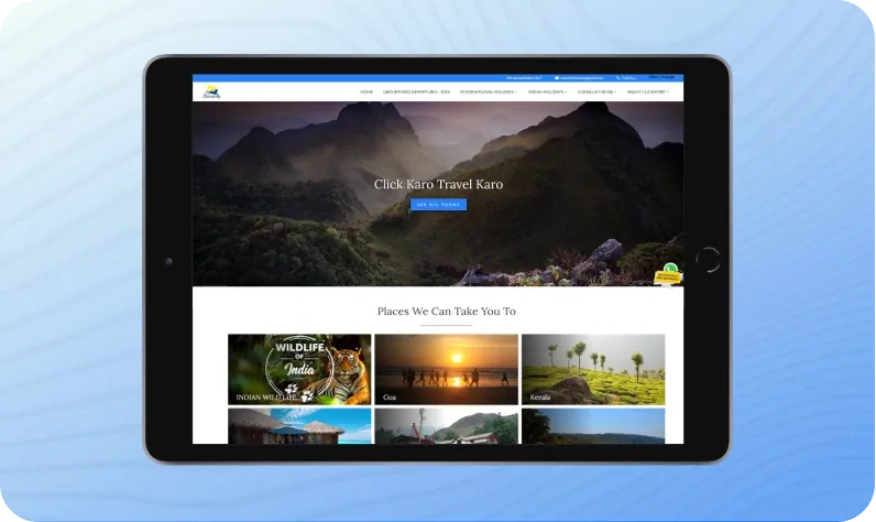Click a Trip interface