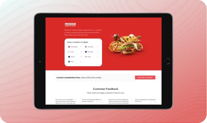 Foodhub interface